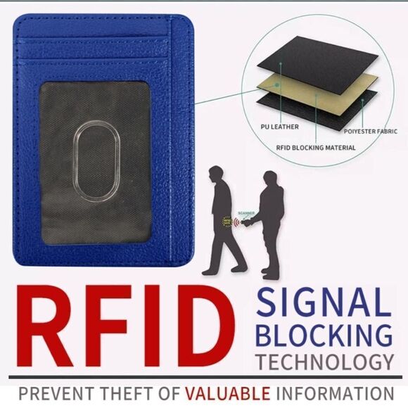 RFID Wallet Black Pink Black Textured - Picture 7 of 7